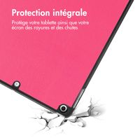 imoshion Coque tablette Design Trifold iPad 9 (2021) 10.2 pouces / iPad 8 (2020) 10.2 pouces / iPad 7 (2019) 10.2 pouces - Dusty Rose