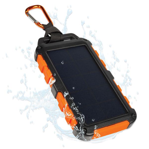 Xtorm ﻿Série Xtreme -  Solar Charger Powerbank 10 000 mAh - Noir / Orange