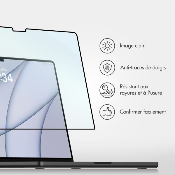 Accezz Protecteur d'écran en verre Apple MacBook Air 15 pouces (2023 / 2024 M3 chip / 2025 M4 chip)