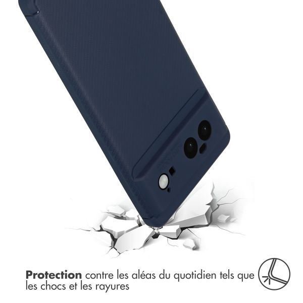 imoshion Coque silicone Carbon Google Pixel 6 - Bleu