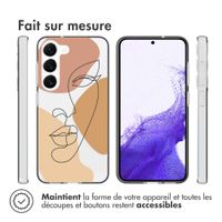 imoshion Coque Design Samsung Galaxy S23 - Line Art Color Face