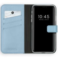 Selencia Étui portefeuille en cuir véritable Apple iPhone 11 - Air Blue