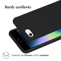 imoshion Coque Couleur Apple iPhone SE (2022 / 2020) / 8 / 7 - Noir