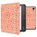 imoshion Design Slim Hard Sleepcover avec support Kobo Libra 2 / Tolino Vision 6 - Orange Flowers Connect