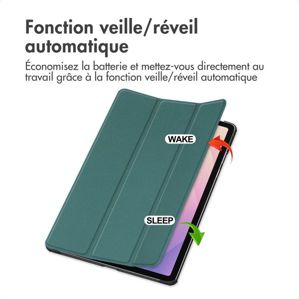 imoshion Coque tablette Trifold Samsung Galaxy Tab S11 - Vert foncé