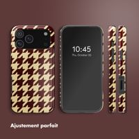 Selencia Coque arrière Vivid avec MagSafe Apple iPhone 17 Pro Max - Pied-de-Poule