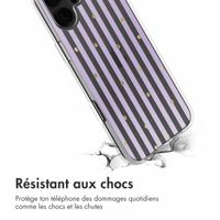 imoshion Coque Design Apple iPhone 16 - Sparkle Lines Lavender