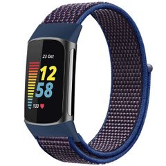 imoshion Bracelet en nylon Fitbit Charge 5 - Taille L - Bleu