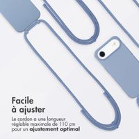 imoshion Coque arrière Color avec cordon amovible et MagSafe Apple iPhone Air - Ash Blue