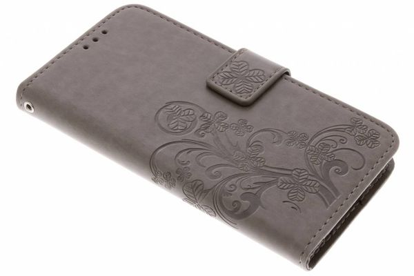 Etui de téléphone Fleurs de Trèfle Huawei 20 - Gris