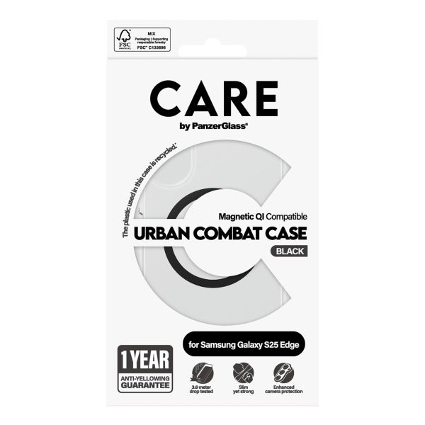 CARE by PanzerGlass Coque Urban Combat Samsung Galaxy S25 Edge - Noir