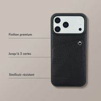 Selencia Coque Riva avec porte-cartes Apple iPhone 17 Pro Max - Noir