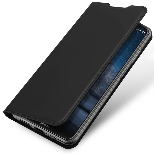 Dux Ducis Étui de téléphone portefeuille Slim Nokia 8.3 5G - Noir