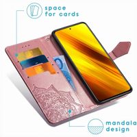 imoshion Etui de télephone Mandala Xiaomi Poco X3 (Pro) - Rose Doré
