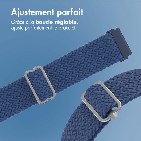 imoshion Bracelet tissée en nylon - Connexion universelle 22 mm - Bleu foncé