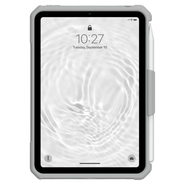 UAG Coque tablette Scout Healthcare avec support et strap iPad Mini 6 (2021) / iPad Mini 7 (2024) - Blanc / Gris