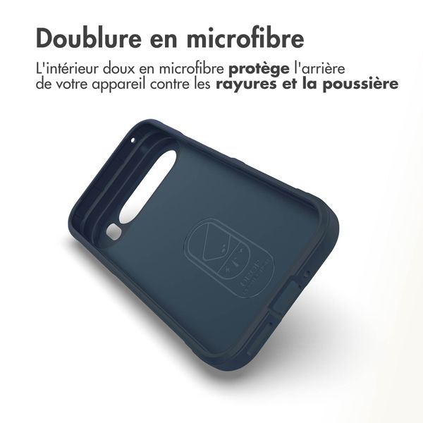 imoshion Coque arrière EasyGrip Google Pixel 9 / 9 Pro - Bleu foncé