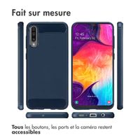 imoshion Coque Brushed Samsung Galaxy A50 / A30s - Bleu foncé