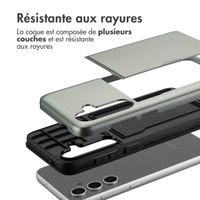 imoshion Coque arrière avec porte-cartes Samsung Galaxy S24 FE - Vert foncé
