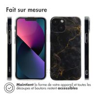 imoshion Coque Design Apple iPhone 13 Mini - Black Marble