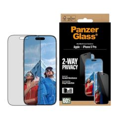 PanzerGlass Protection d'écran Privacy Ultra-Wide Fit Anti-bactérienne avec applicateur Apple iPhone 17 Pro