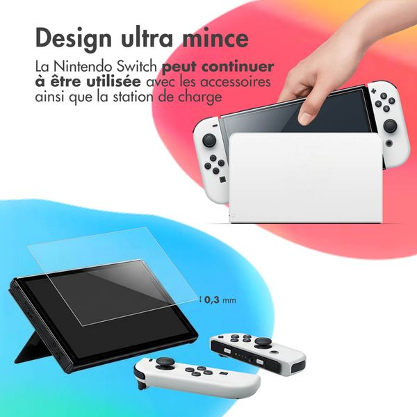 imoshion Protection d'écran en verre trempé Nintendo Switch OLED