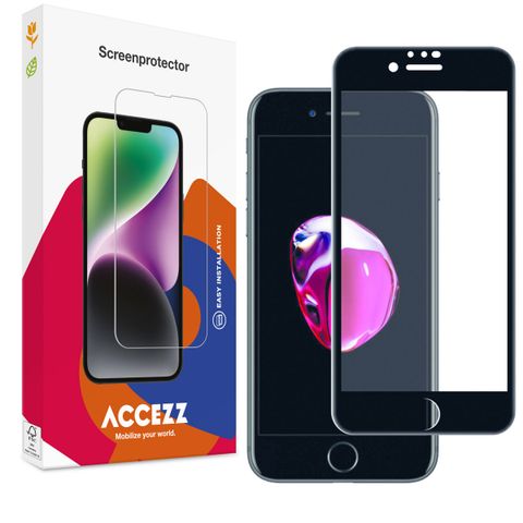 Accezz Protection d'écran en verre trempé Full Cover Apple iPhone SE (2022 / 2020) / 8 / 7 / 6(s)