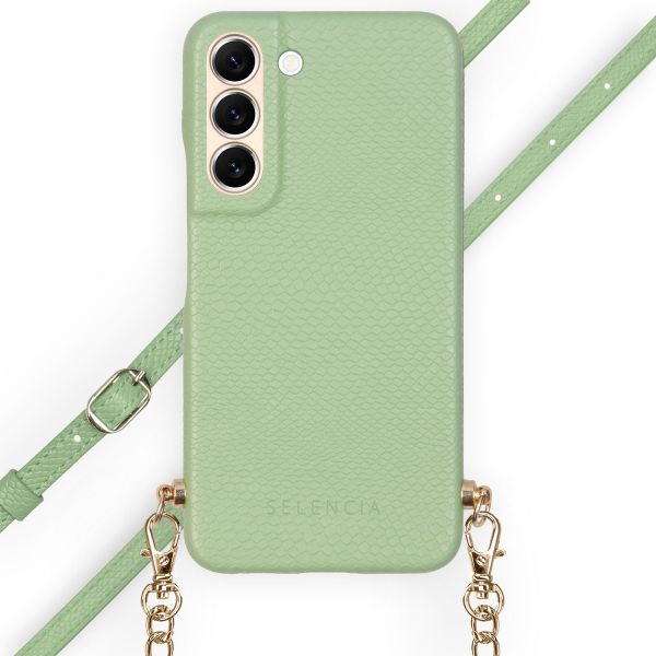 Selencia Coque Aina Serpent avec corde Samsung Galaxy S22 - Vert