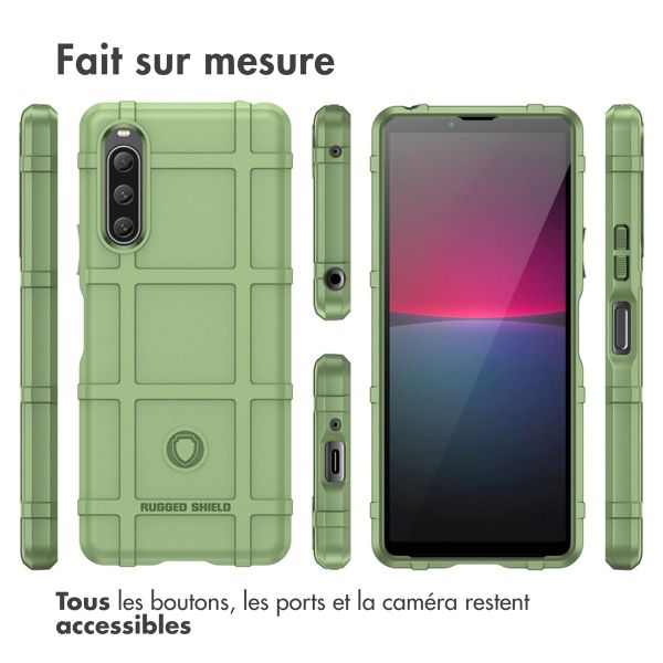 imoshion Coque Arrière Rugged Shield Sony Xperia 10 V - Vert