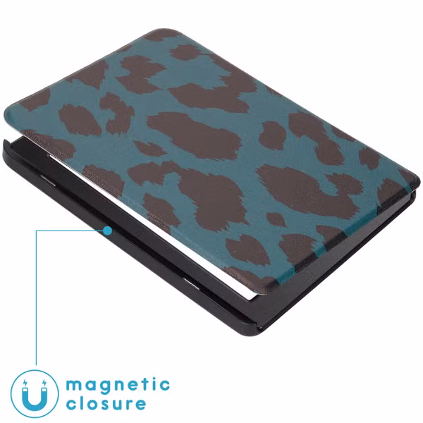 imoshion Design Slim Hard Case Sleepcover Tolino Page 2 - Green Leopard