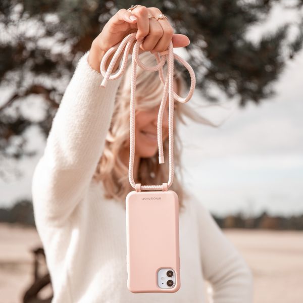imoshion Coque de couleur avec cordon amovible Apple iPhone X / Xs - Rose