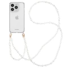 imoshion Coque avec dragonne + bracelet Apple iPhone 14 Pro - Perles Cœurs
