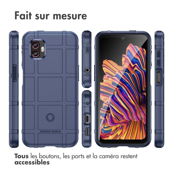 imoshion Coque Arrière Rugged Shield Samsung Galaxy Xcover 6 Pro - Bleu foncé