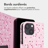 imoshion Étui de télephone portefeuille Design Apple iPhone 13 - Blush Berries