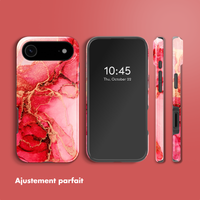 Selencia Coque arrière Vivid avec MagSafe Apple iPhone Air - Rosy Marble