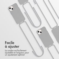 imoshion Coque de couleur avec cordon amovible iPhone 13 - Gris