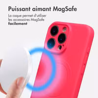 imoshion Coque Couleur avec MagSafe Apple iPhone 16 Pro Max - Neon Pink