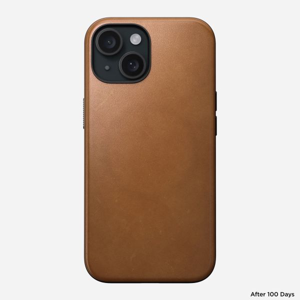 Nomad Coque Modern Leather iPhone 15 - English Tan