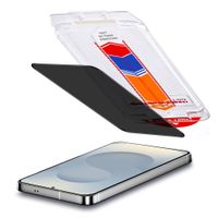 Accezz Protection d’écran en verre trempé avec filtre de confidentialité + Applicateur Samsung Galaxy S24 Plus / S25 Plus
