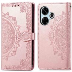 imoshion Etui de téléphone portefeuille Mandala Xiaomi Redmi 13 (4G) - Rose Dorée