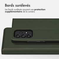 Accezz Étui de téléphone Slim Folio en cuir de qualité supérieure Samsung Galaxy A53 - Vert