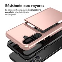 imoshion Coque arrière avec porte-cartes Samsung Galaxy S24 Plus - Rose Doré