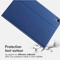 Accezz Coque tablette Classic Apple iPad 11 (2025) 11 pouces A16 / iPad 10 (2022) 10.9 pouces - Bleu foncé