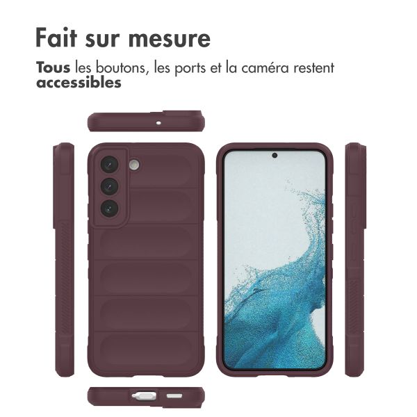 imoshion Coque arrière EasyGrip Samsung Galaxy S22 - Aubergine