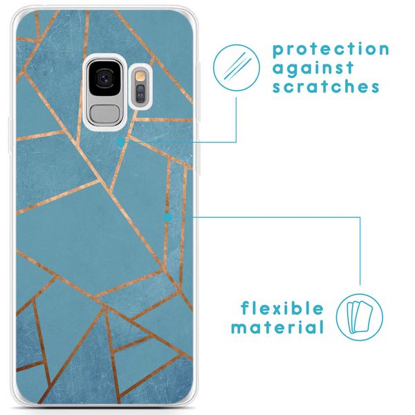 imoshion Coque Design Samsung Galaxy S9 - Blue Graphic