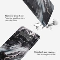 Selencia Coque arrière Vivid Tough Samsung Galaxy S10 - Chic Marble Black