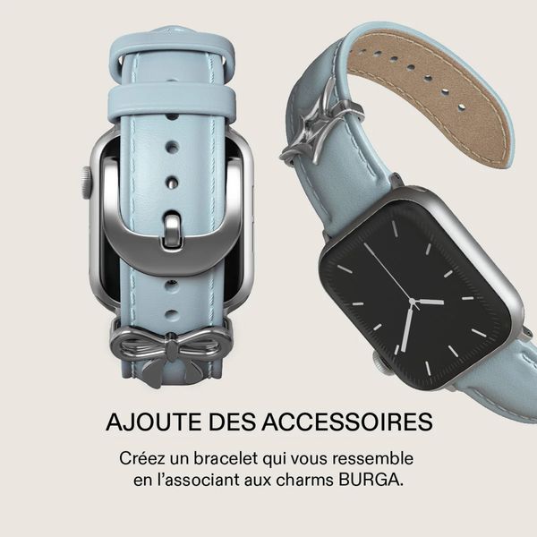 Burga Bracelet en cuir véritable Apple Watch | 38/40/41/42 mm - Dream / Silver