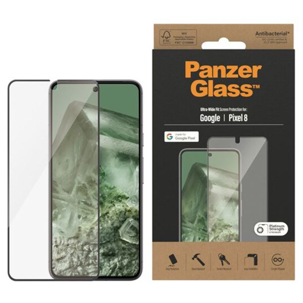 PanzerGlass Protection d'écran Ultra-Wide Fit Anti-bactérienne Google Pixel 8