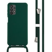 imoshion ﻿Coque en silicone avec cordon Samsung Galaxy A13 (4G) - Vert foncé