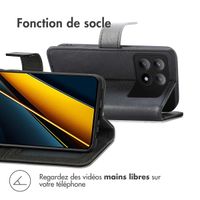 imoshion Étui de téléphone portefeuille Xiaomi Poco X6 Pro - Noir